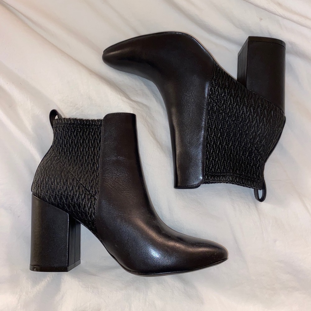Cole Haan Black Leather Booties